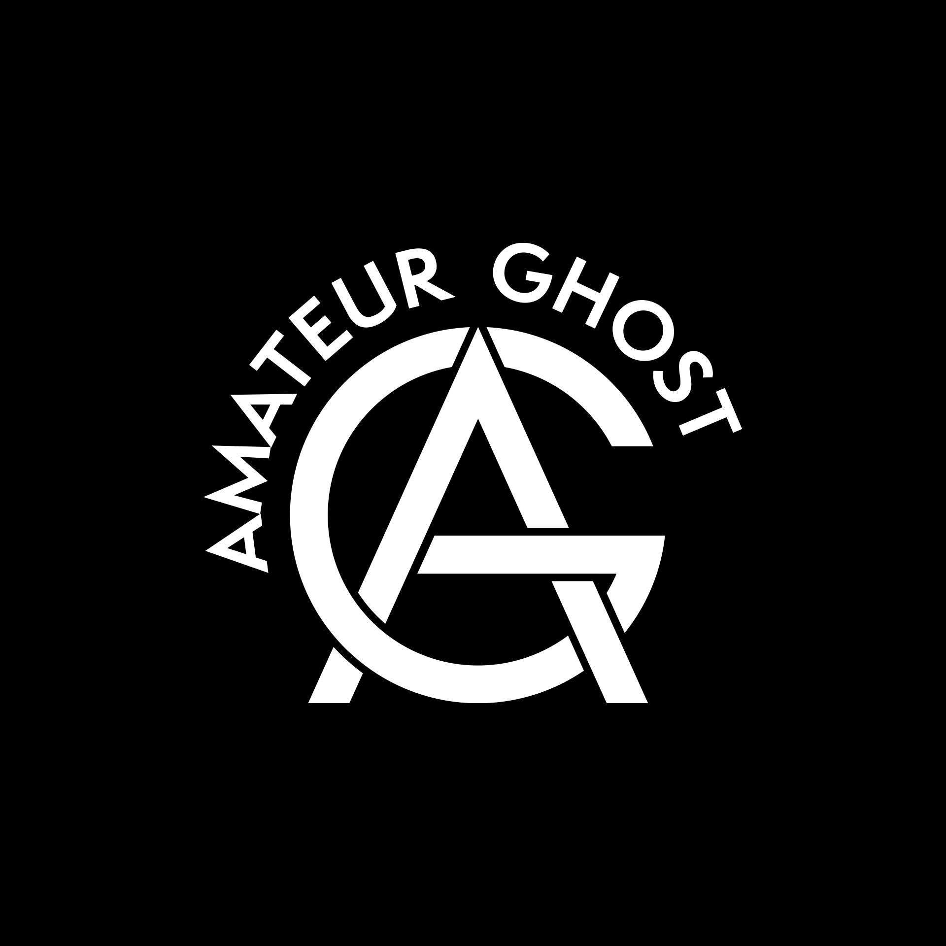 Redesigned Amateur Ghost logo in a square lockup