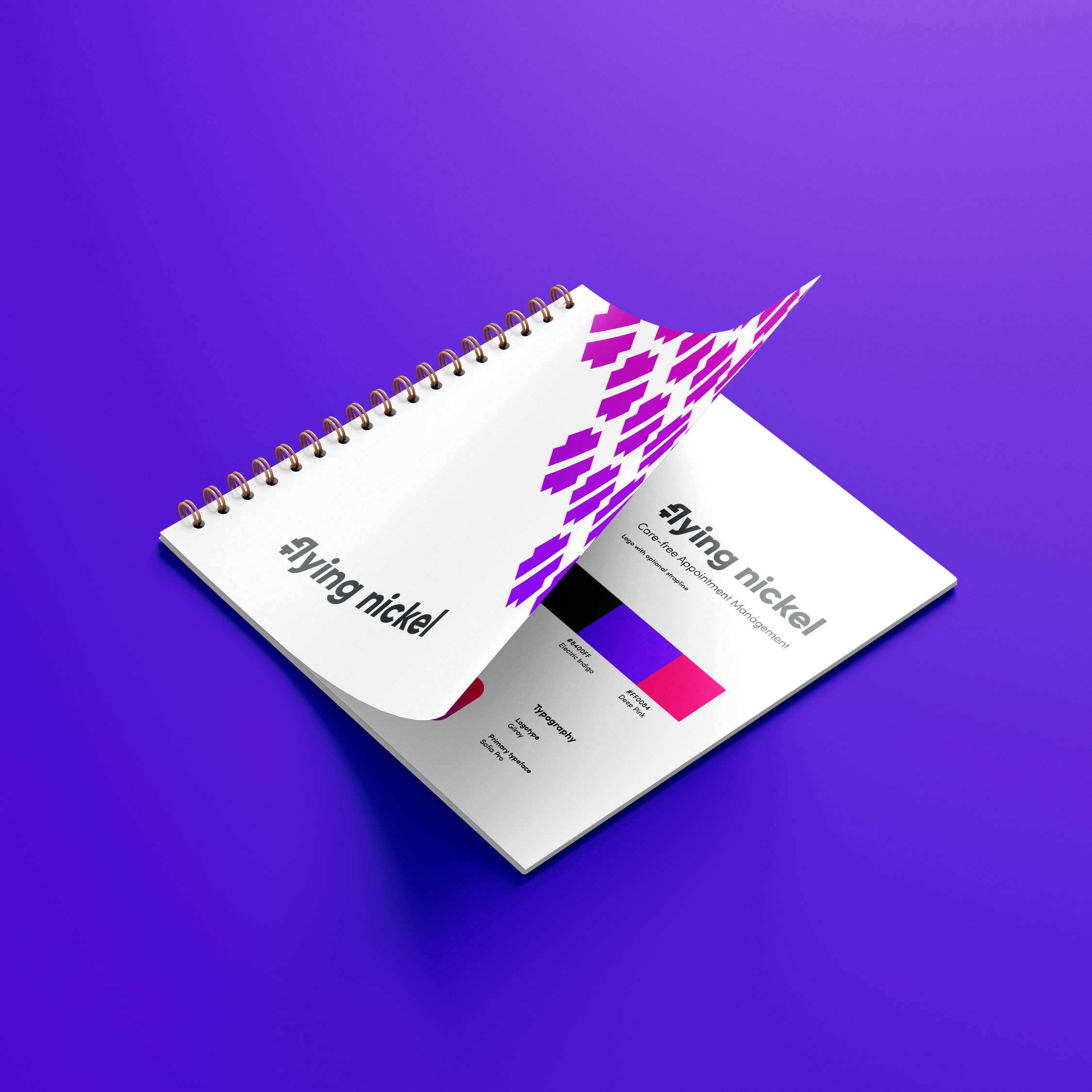 Mockup of brand guidelines