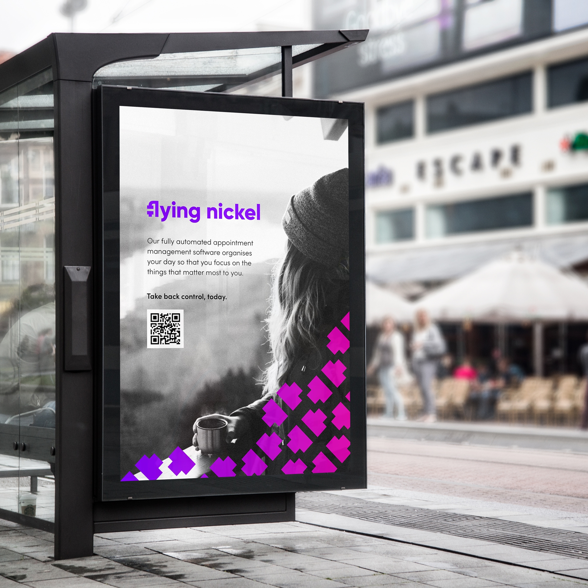 Bus stop ad mockup